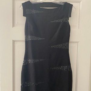 Max & Cleo Black Sequins Tank Dress
